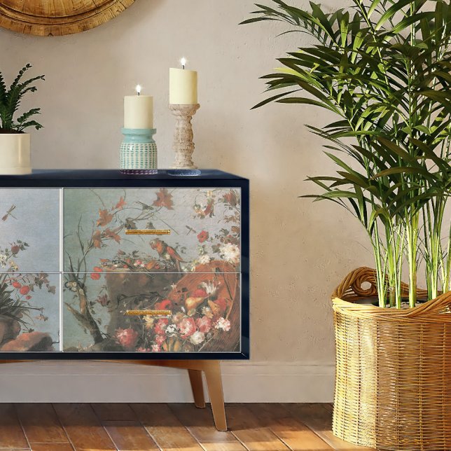 Papel De Seda Dissociação das aves do Vaso do Buquê Floral Verme (Criador carregado)