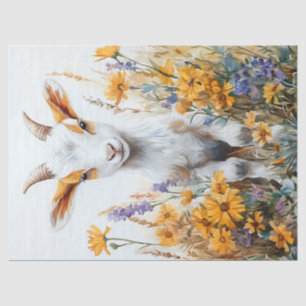Papel De Seda Dissociação das flores silvestres amarelas amarela