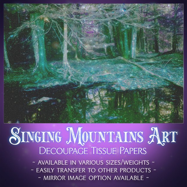 Papel De Seda Dissociação das obrigações de reflexões da florest (Criador carregado)