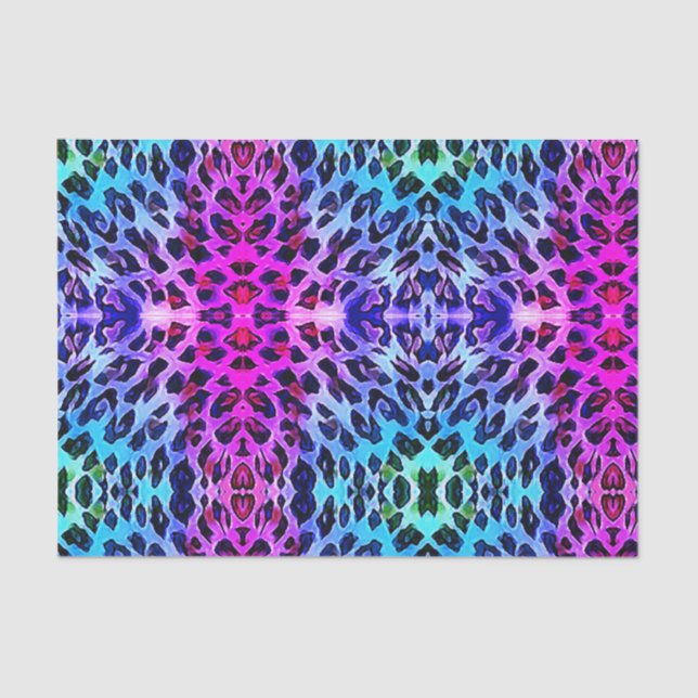 Papel De Seda Dissociação de Abstrato de Arte Rosa Púrpura (Frente )