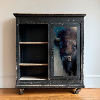 Papel De Seda Dissociação de Arte Bison em Negrito