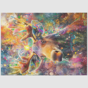 Papel De Seda Dissociação de Arte Digital Humana Vibrante