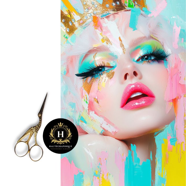 Papel De Seda Dissociação de Arte Rainha Abstrato de Pop vibrant (Criador carregado)