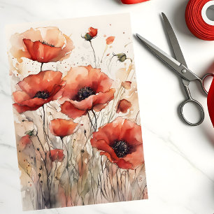 Papel De Seda Dissociação de Brilhantes Vermelhos com Cores de Á