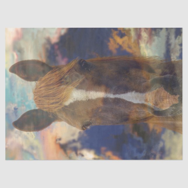 Papel De Seda Dissociação de brisa equestre (Frente )