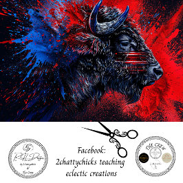 Papel De Seda Dissociação de Buffalo Patriótico Vermelho Azul