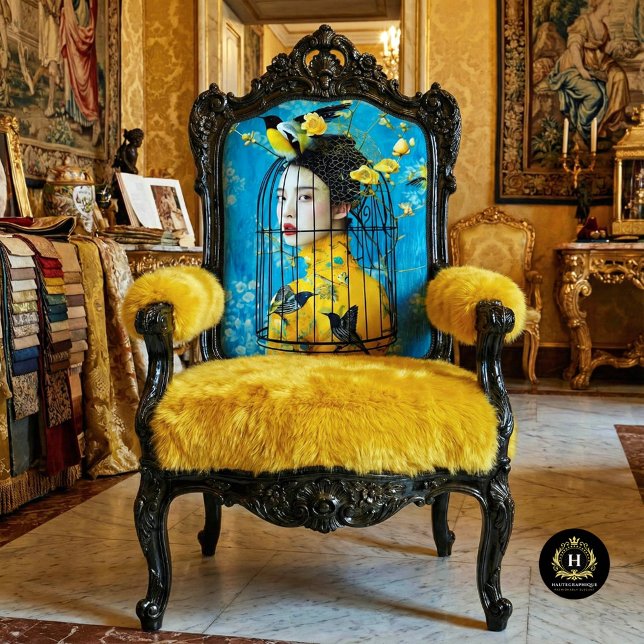 Papel De Seda Dissociação de Chapéus Florais Amarelos Vibrantes (Criador carregado)