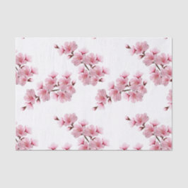 Papel De Seda Dissociação de Cherry Blossom