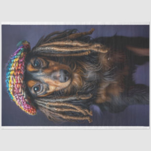 Papel De Seda Dissociação de chouriços brancos com dreadlocks
