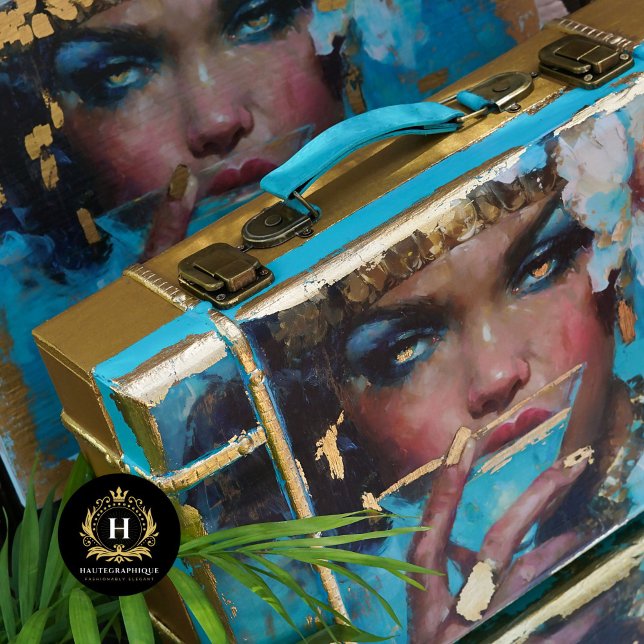 Papel De Seda Dissociação de coquetel azul de mulher africana am (Criador carregado)