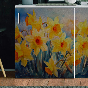 Papel De Seda Dissociação de Daffodils Primavera Amarelo