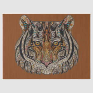 Papel De Seda Dissociação de Design Tiger