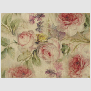 Papel De Seda Dissociação de Ephemera do Script de Buquê Flor