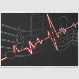 Papel De Seda Dissociação de fundo de pulsação de música