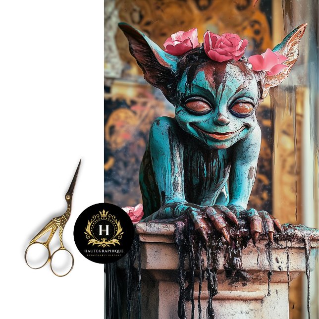 Papel De Seda Dissociação de Gárgula de Paris Branca em Sprite (Criador carregado)