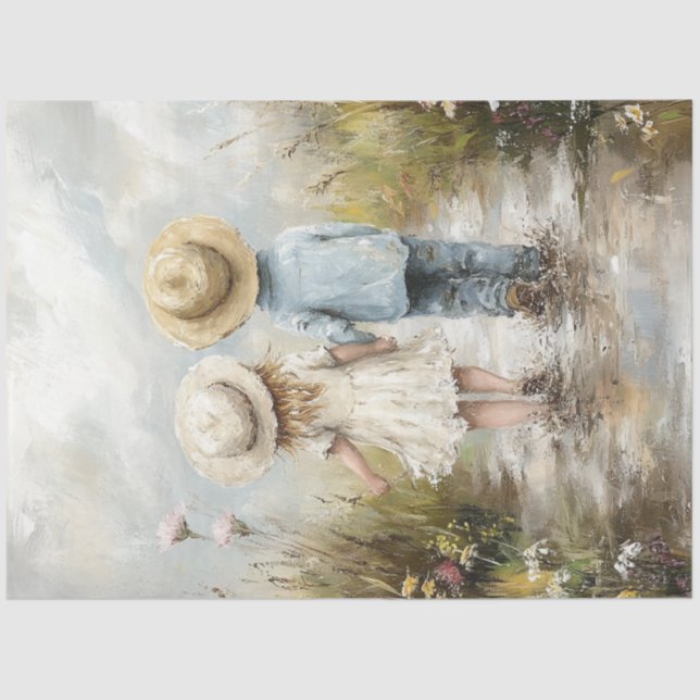 Papel De Seda Dissociação de Garota Impressionante Andando na Es (Frente )