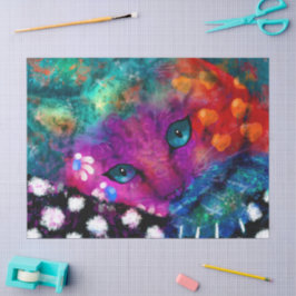 Papel De Seda Dissociação de Gatinhos de Sonho Abstrato Whimsica