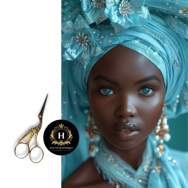 Papel De Seda Dissociação de Headdress de Cristal Azul Turquoise (Criador carregado)