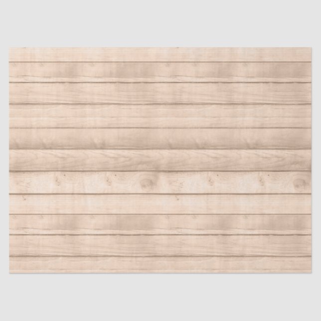 Papel De Seda Dissociação de Madeira Rustic Tan (Frente )