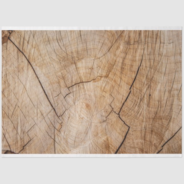 Papel De Seda Dissociação de Madeira Rústica (Frente )