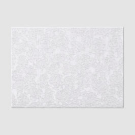 Papel De Seda Dissociação de Padrão Suculente Elegante Branco