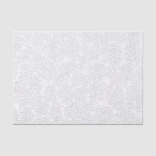 Papel De Seda Dissociação de Padrão Suculente Elegante Branco