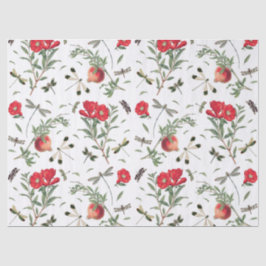 Papel De Seda Dissociação de padrões de borrifadas e Pomegranato