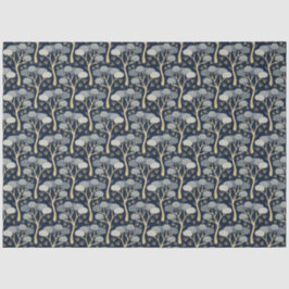 Papel De Seda Dissociação de Palhas de Deco de Arte Azul e Doura