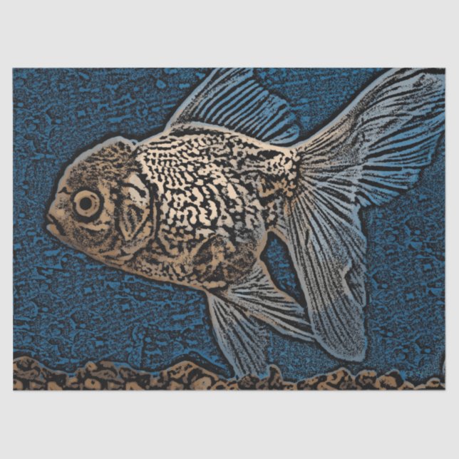 Papel De Seda Dissociação de Peixes Artísticos (Frente )