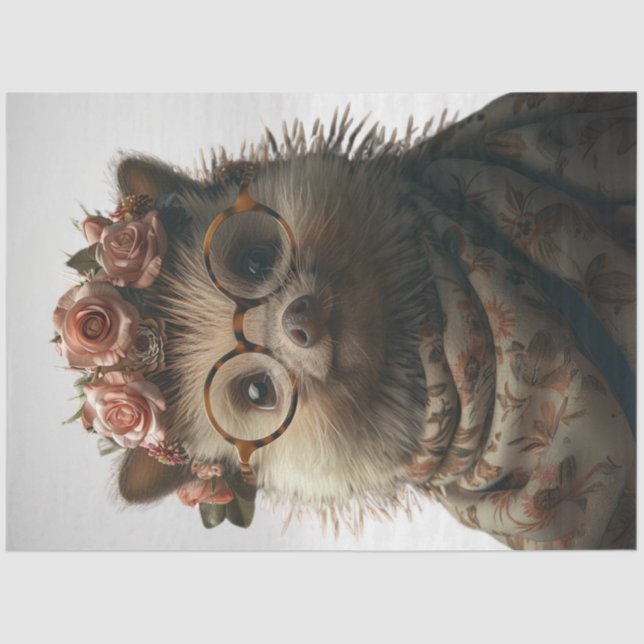 Papel De Seda Dissociação De Porquinhos Porquinhos Todos Vestido (Frente )