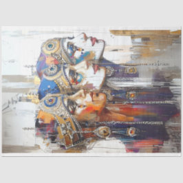 Papel De Seda Dissociação de Portas Femininas Robóticas Egípcias