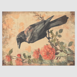 Papel De Seda Dissociação de Rosas e Raven