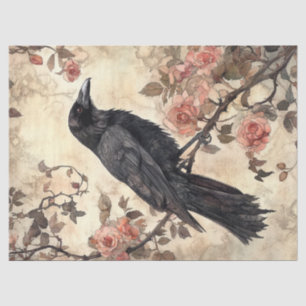 Papel De Seda Dissociação de Rosas e Raven