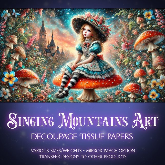 Papel De Seda Dissociação de Salão Mágico Alice Storybook (Criador carregado)