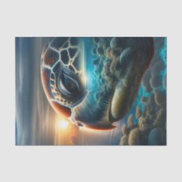 Papel De Seda Dissociação de Tartarugas do Mar de Exposição Dupl