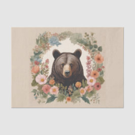 Papel De Seda Dissociação de Urso de Cottagecore