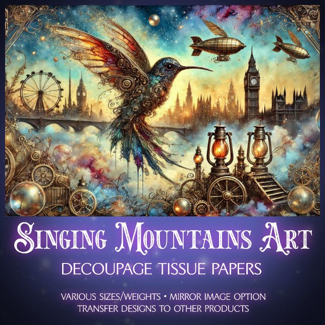 Papel De Seda Dissociação de Voz Mecânica do Hummingbird Vitoria (Criador carregado)