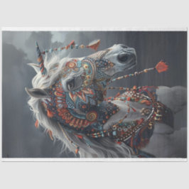 Papel De Seda Dissociação Digital de Cavalo Unicórnio Pintado Tr