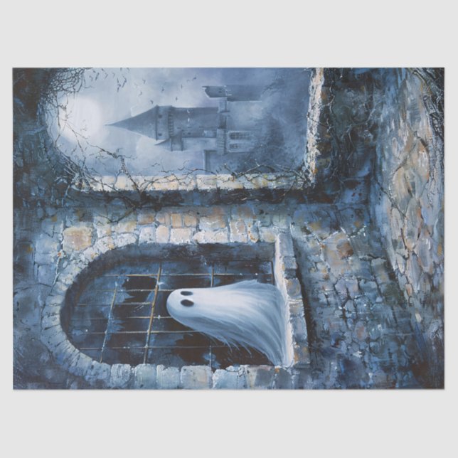 Papel De Seda Dissociação do Castelo Assombrado por Fantasmas (Frente )