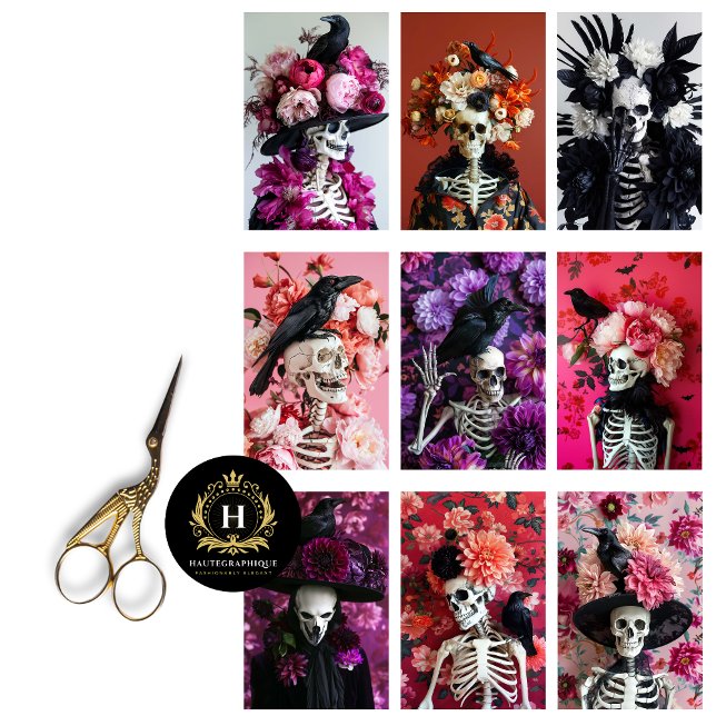 Papel De Seda Dissociação do Diário de Lixo do Esqueleto Gótico (Criador carregado)