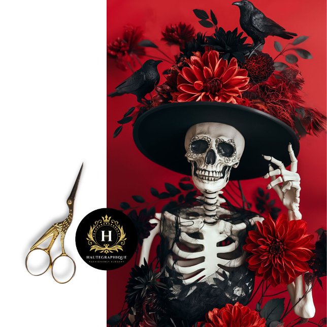 Papel De Seda Dissociação do Skeleton Skull (Criador carregado)