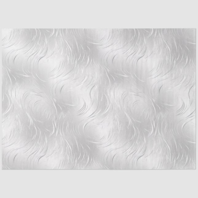 Papel De Seda Dissociação do tom de prata (Frente )