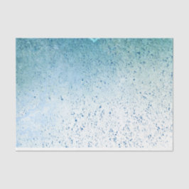 Papel De Seda Dissociação do Turquoise Splatter
