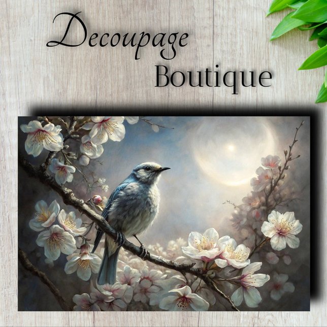 Papel De Seda Dissociação do Whisper Evening (Evening Whispers Decoupage Tissue Paper)