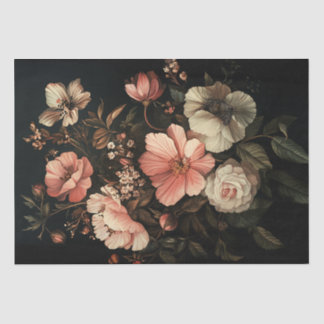 Papel De Seda Dissociação em Cascata Floral