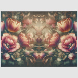 Papel De Seda Dissociação Floral Barroca Luxurial Barroca