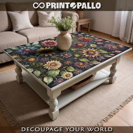 Papel De Seda Dissociação - Flores mágicas cortadas -