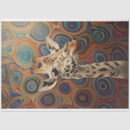 Papel De Seda Dissociação Giraffe Whimsical Lifelike