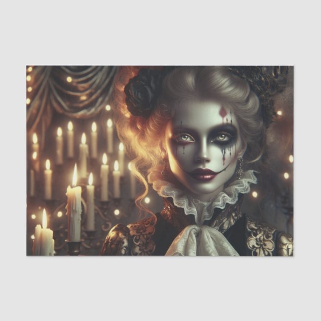 Papel De Seda Dissociação Gothic Harlequin em Mesmerização (Frente )