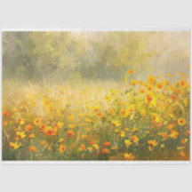 Dissociação Impressionista de Flor Amarelo Vibrant